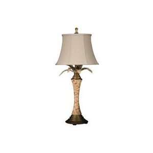  4 3077   Palm Tree Table Lamp