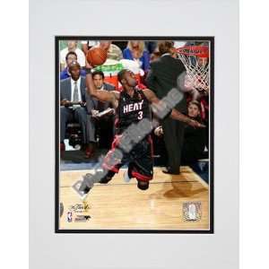 Dwyane Wade 2006 Finals / Game 2 Dunk (#13) Double Matted 8 X 10 