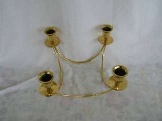 Partylite Brass Taper Candle Ring Table 2560  