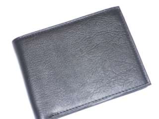 Amity Pebble Grain Flip Billfold Wallet,Black  