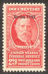Documentary Tax Stamp, Scott R603  