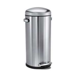   Retro Step Can Trash Can 35 Liter Stainless Steel: Home & Kitchen