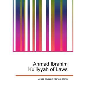 Ahmad Ibrahim Kulliyyah of Laws Ronald Cohn Jesse Russell  