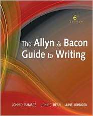 The Allyn & Bacon Guide to Writing, (0205721486), John D. Ramage 