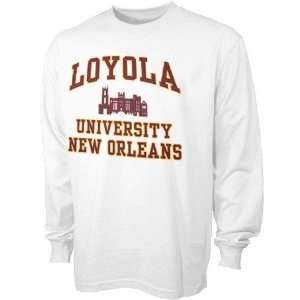  Loyola Wolfpack White Youth Bare Essentials Long Sleeve T 