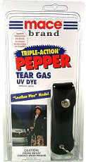 Mace™ Triple Action Pepper Tear Gas Leather Plus Model  