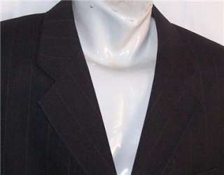38S Carlo Pucci Couture BLACK 100% PURE WOOL sport coat suit blazer 