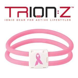  TrionZ Womens Dual Loop Lite Pink Ribbon Bracelet 