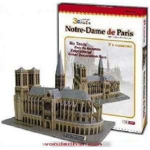  3D Puzzle Cubic Fun Notre Dame de Paris: Toys & Games