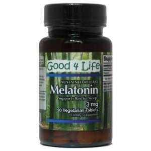  Melatonin 3mg Extended Release (90 Vegetarian Tablets 