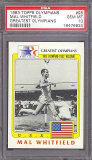 1983 Topps Greatest Olympians Mal Whitfield PSA 10 pop6  