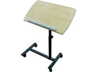 Laptop Table Rolling Adjustable Over Bed TV Food Tray  