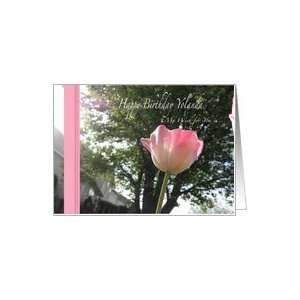  Yolanda Happy Birthday Pink Fancy Tulip Card Health 