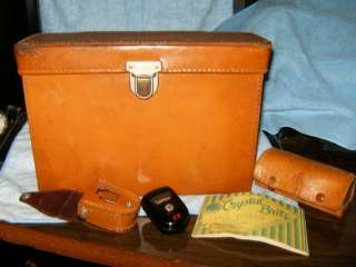 Vintage Polaroid Genuine Cowhide Leather Case with Vintage extras 