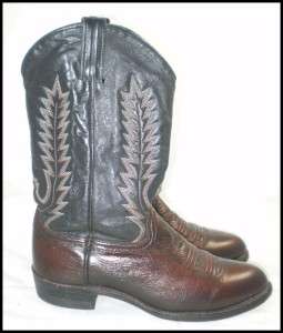 Mens Full Leather Abilene Cowboy Boots Brown sz 9  