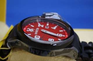 Mens Invicta 0563 Russian Diver Sea Spider Limited Edition Red GMT 