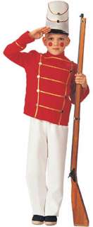 Wooden Soldier Child Costume includes Red Jacket embellished with gold 