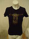 JOHNNY CASH original zion classic juniors fitted t shirt black m