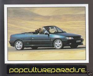 1993 PEUGEOT 306 2.0i CABRIO Car Picture STICKER DECAL  