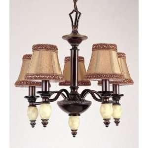  AF Lighting   4878 5H   Monticello   Coffee Bean and Faux 