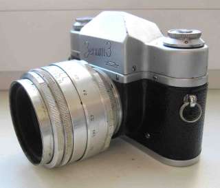 Rare russian SLR camera ZENIT 3 lens HELIOS 44 2  
