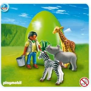  Playmobil 4931  Zoo Keeper with Animals Toys & Games
