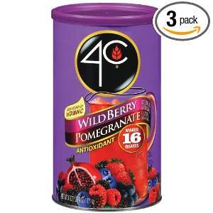 4C WildBerry/Pomegranate Antioxidant Drink Mix, Sweetened with Sugar 