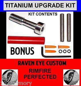 Ruger 10/22 Upgrade Kit Stainless or TITANIUM screw Bolt Buffer 