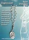 St. Dymphna / Depression One Decade Carded Rosary (0802 2/DYM)