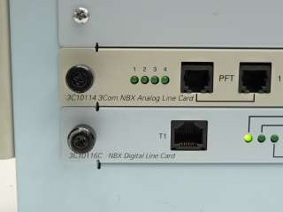 3COM NBX 100 COMMUNICATIONS SYSTEM 3C10111C W/ 3C10110 3C10114 