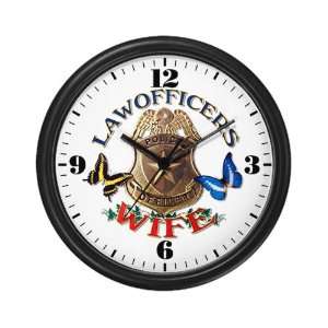  Wall Clock Law Officers Police Officers Wife with 