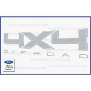  Ford 4x4 Decals Gray   CG (2009 2012) (fits: F150 Ranger 