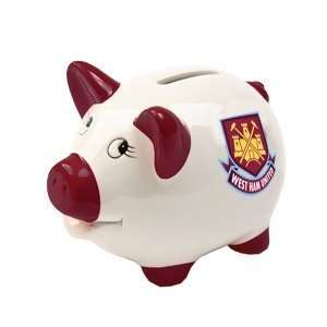  West Ham United White Piggy Bank