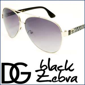 DG Aviator Sunglasses Designer Zebra Fashion Shades Sunnies New DG7283 