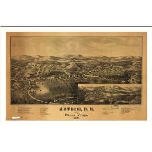  Historic Antrim, New Hampshire, c. 1887 (L) Panoramic Map 