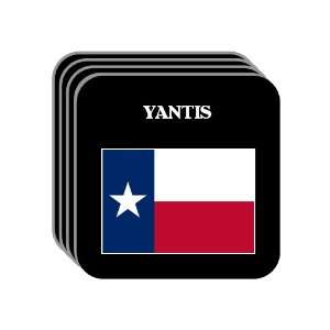 US State Flag   YANTIS, Texas (TX) Set of 4 Mini Mousepad 