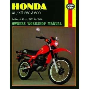 Haynes Honda XL/XR 250, 500cc 78 84 (exc. RFVC models) Repair Manual 