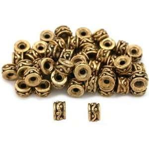 Spacer Bali Beads Antique Gold Plated 5.5mm Approx 50:  