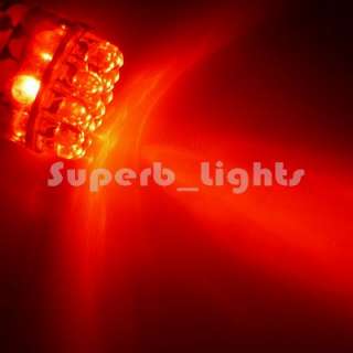 2pcs SUPER RED 24 LED TURN SIGNAL TAIL LIGHT BULBS 1156 BA15S 12V