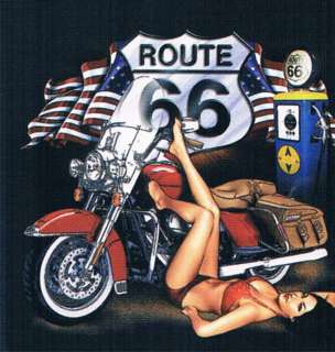 ROUTE 66 Harley Davidson Sturgis All American Biker Tee  