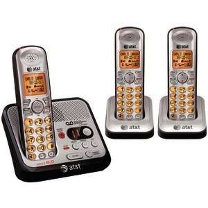  ATT ATTEL52300 DECT 6.0 THREE HANDSET CORDLESS PHONE WITH 