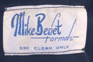 Vintage 60s SEXY MIKE BENET HALTER SEQUIN EVENING DRESS  