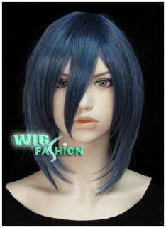Future City NO.6 Nezumi Short Mixed Dark Blue Cosplay Hair Wig  