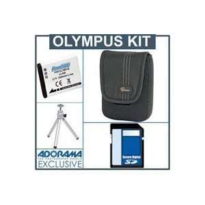 Accessory Kit for Olympus XZ 1 digital camera   4GB SD Card, + LI50B 