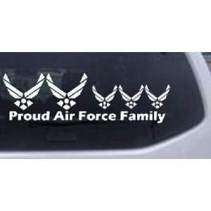 Proud Air Force Stick Family 3 Kids Stick Family Car Window Wall 