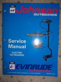 1993 Evinrude Johnson Outboard Manual ER Electric z  