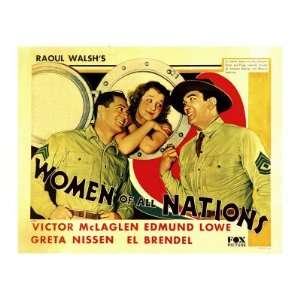 Women of All Nations, Edmund Lowe, Greta Nissen, Victor Mclaglen, 1931 