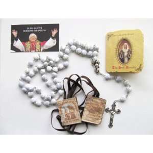  Blessed By Pope Benedict XVI ed Rosary with a Brown 