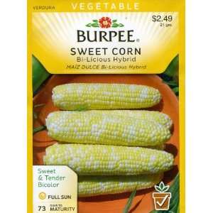  Burpee 62111 Corn, Bicolor Bi Licious Hybrid Seed Packet 
