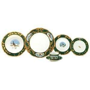   Birds Green Bread And Butter Plate 6.5 Inch Dinnerware: Home & Kitchen